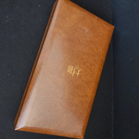 Vintage Brown with Gold Trim Swank Men's Jewelry Box with Mens Jewelry - Picture 12 of 16